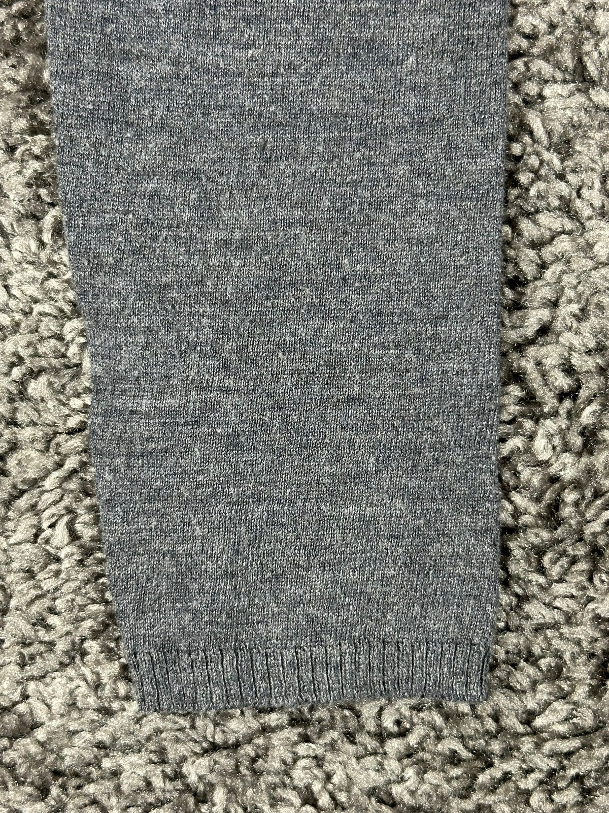 ZARA Gray Knit Wrap Midi Dress Long Sleeve Sweater Tie Waist Womens Size M