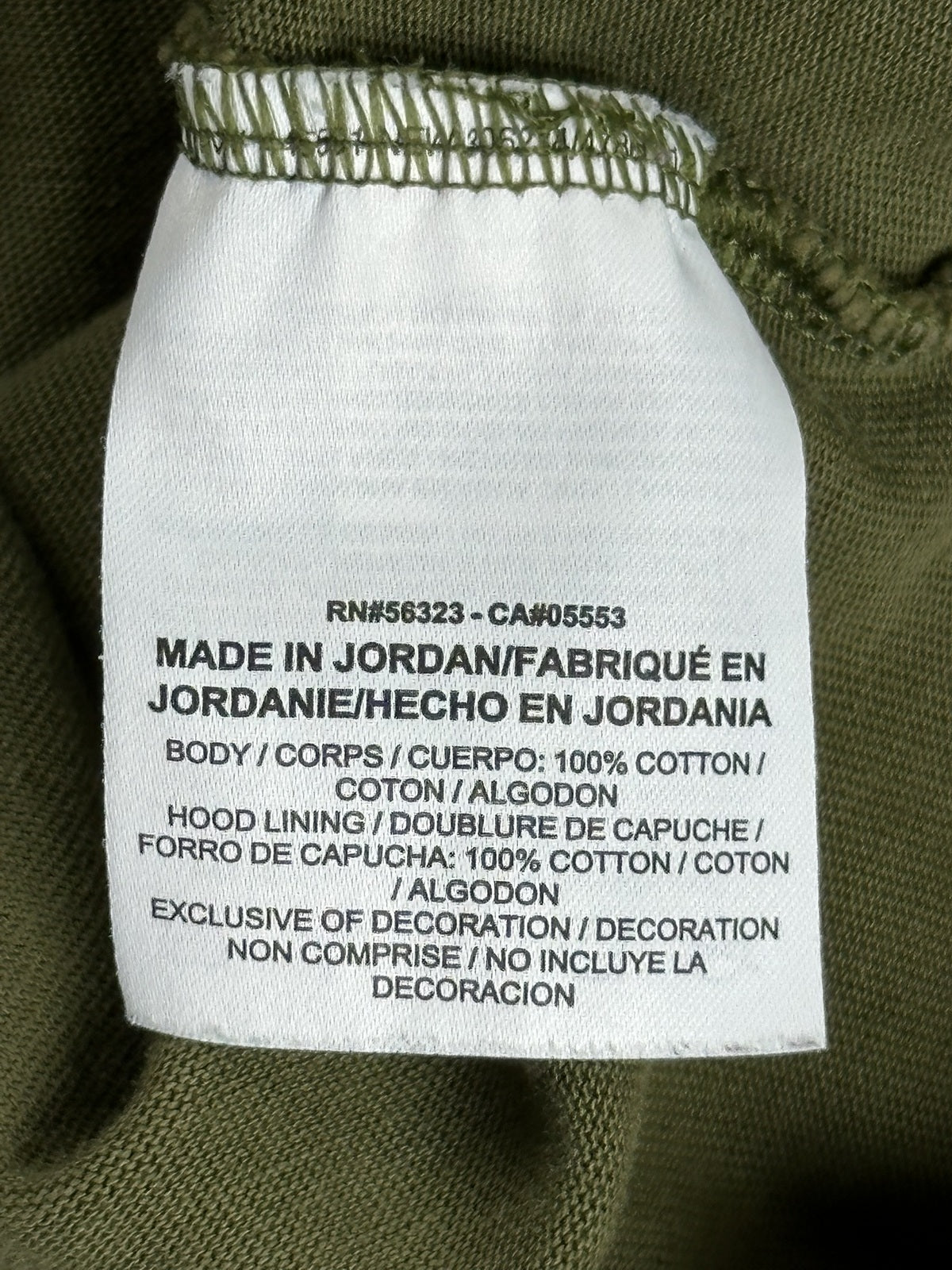 Nike Mens 2XL Olive Green Club Jersey Pullover Lightweight Hoodie Shirt