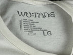 Wu Tang Clan T Shirt Mens Large White Graphic Rap Tee Airbrush Chrome Logo LG