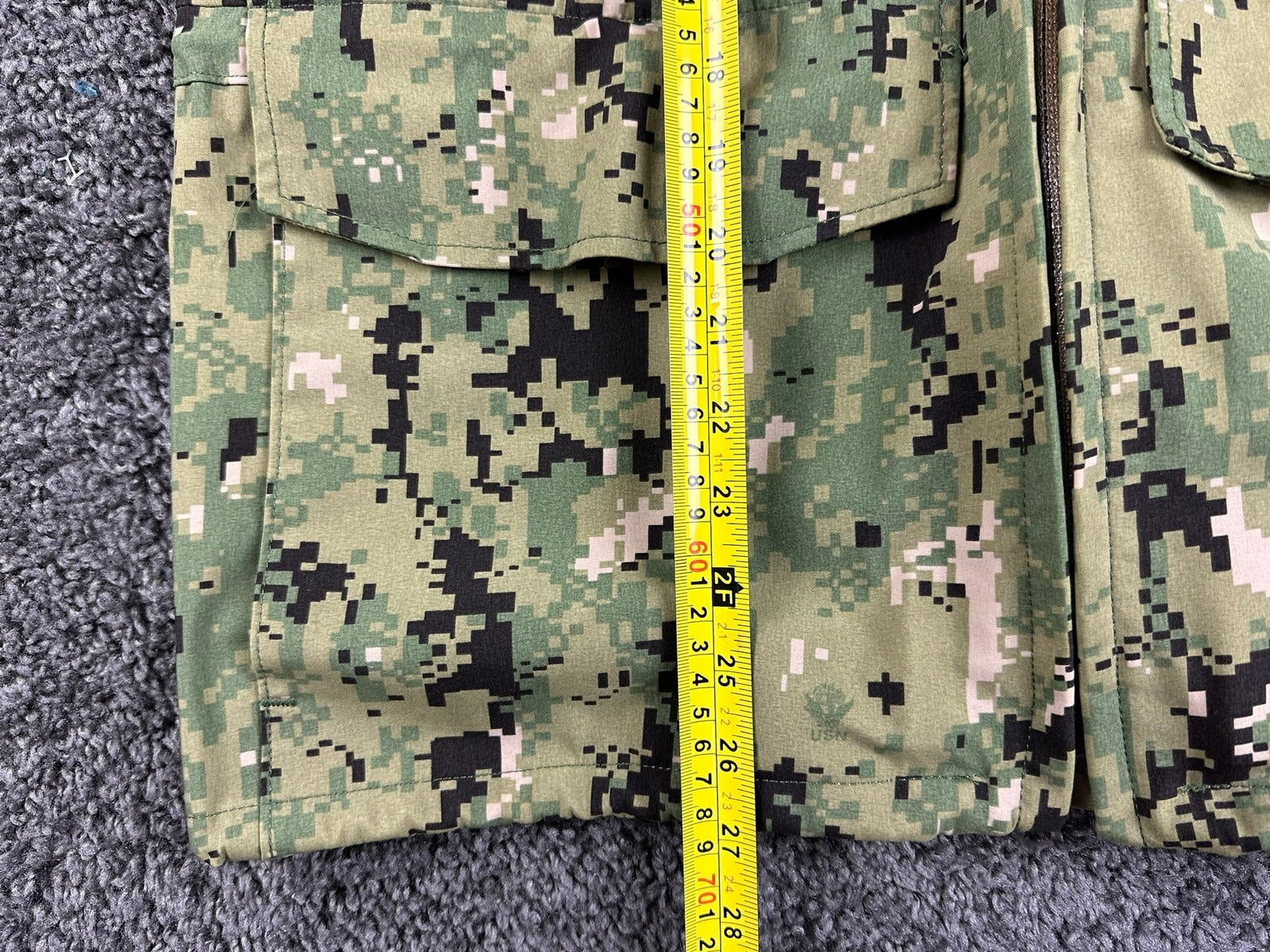 US Navy NWU Type III AOR2 Parka Small X-Short Waterproof Camo Jacket