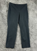 Talbots Chatham Ankle Pants Womens Size 8 Black Stretch Slim Leg Work Career