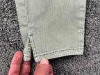 NYDJ Womens Ami Skinny Ankle Jeans Size 2 Olive Green Lift Tuck Split Hem Pants
