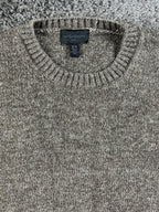 Magaschoni Man Mens Crewneck Sweater Size M Brown Cotton Lyocell Pullover Knit
