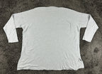 Eileen Fisher Organic Cotton Silk Blend Tunic Sweater Womens XL Gray Crewneck