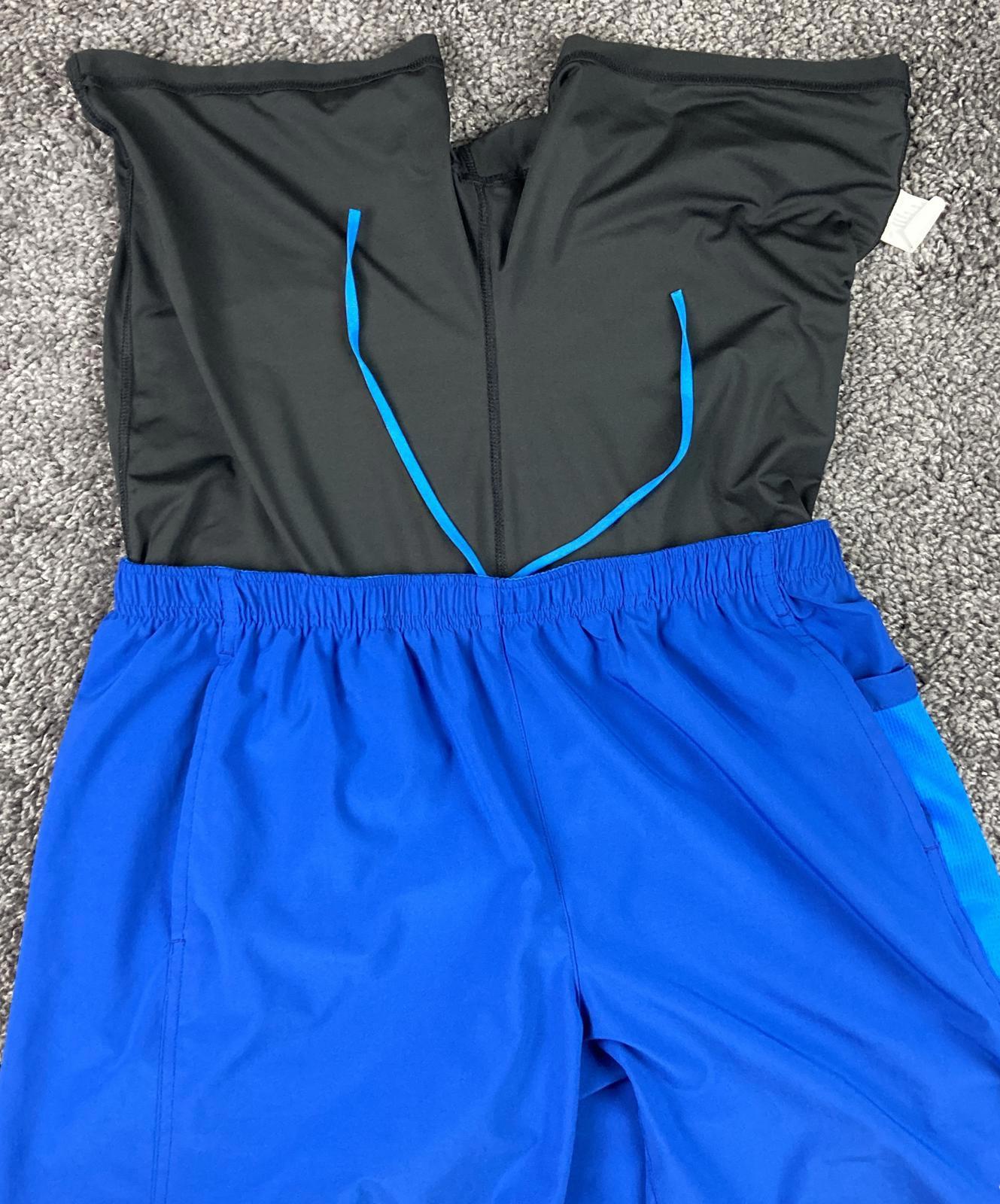 REI Co-op Mens Blue Lined Stretch Running Shorts Pockets Size L