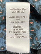 Dolan Collection By Anthropologie Navy Button Front Leopard Blouse Size Large