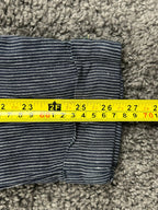 Athleta Stripe Bali 100% Linen Pants Womens Blue Stripe Drawstring Cuffed Sz 0