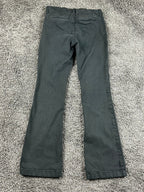 American Eagle High Rise Kick Boot Pants Womens 4 Black Stretch Bootcut Mid Rise