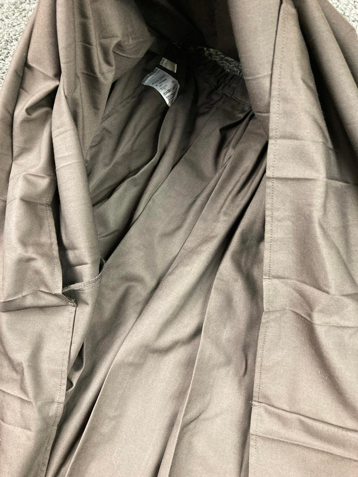 Ehka Sopo Long Pleated Skirt Brown Elastic Waist One Size NWT