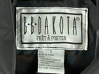 BB Dakota Pret a Porter Vintage Womens Faux Leather Jacket Small Black Y2K