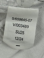 Athleta True Cotton Tee White Womens L Relaxed Fit Crew Neck Short Sleeve Shirt