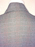 Alfred Dunner Womens Maroon Gray Tweed Jacket Blazer Unlined Size 10