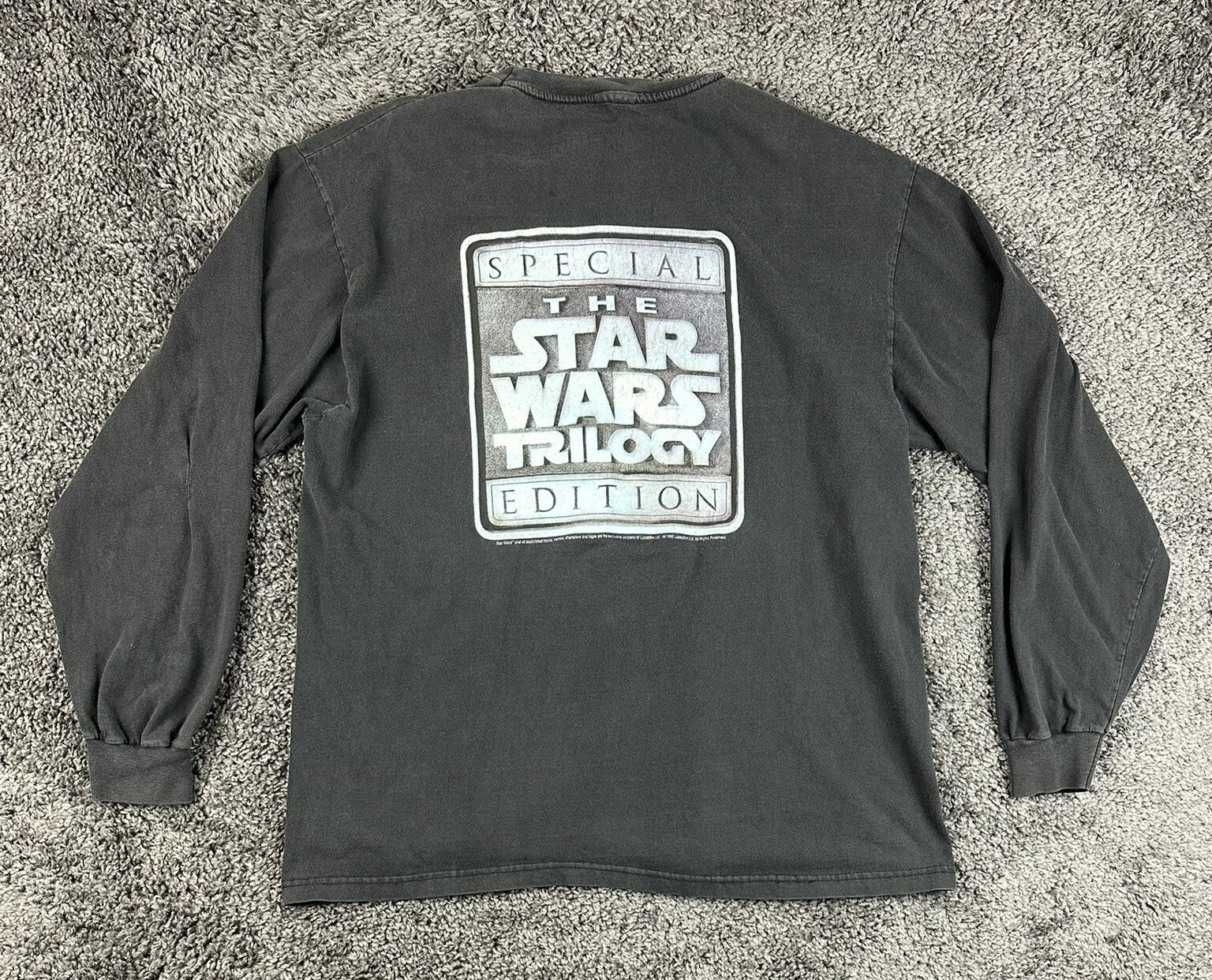Vtg 1996 Star Wars Trilogy Special Edition Pepsi Long Sleeve Shirt L Black 90s