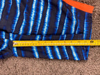 Nike Swim Trunks Mens L Blue Tie Dye Boardshorts Mesh Lined Orange