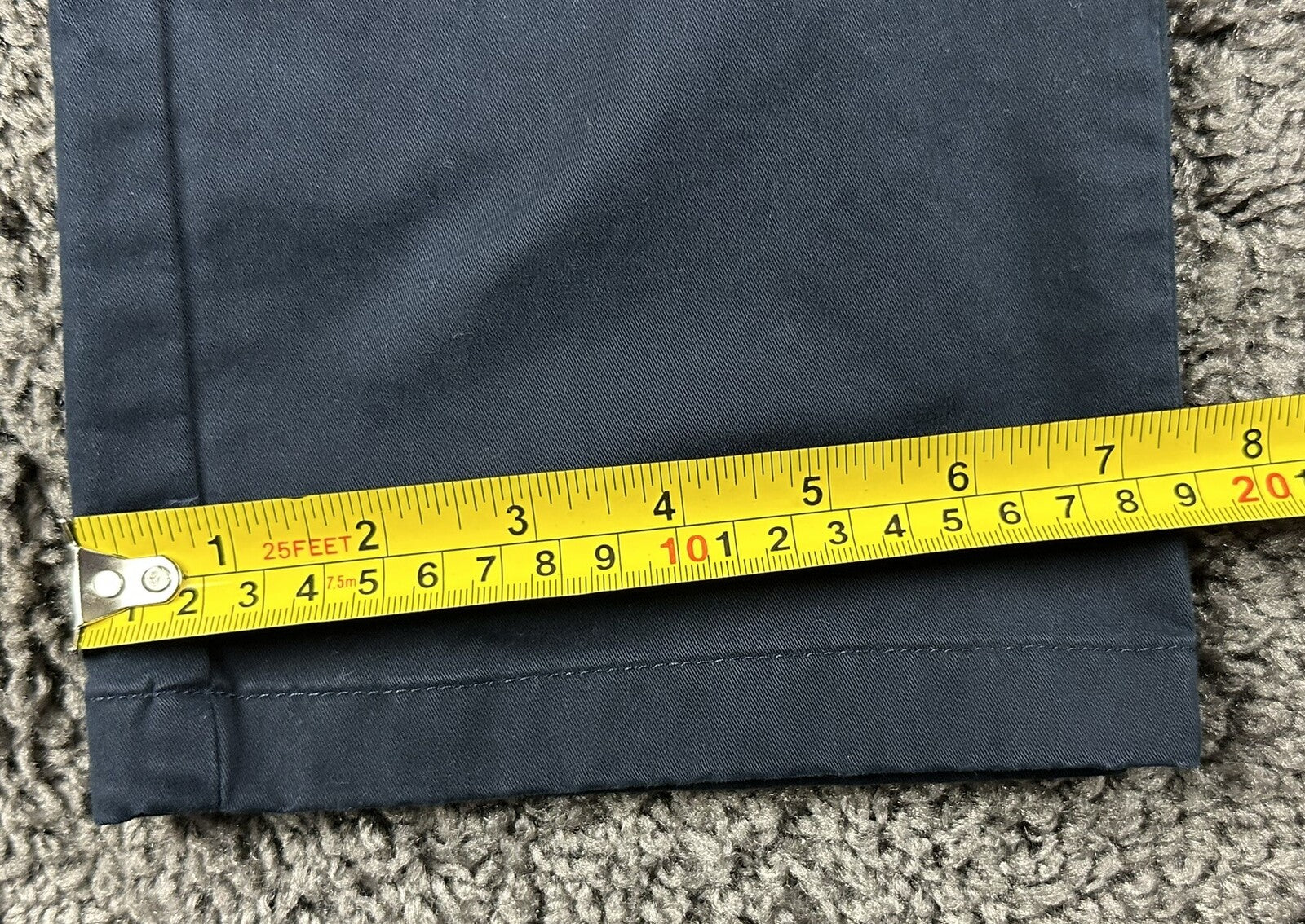 Abercrombie Fitch Mens Chino Pants 30x30 Navy Blue Straight Stretch Flat Front