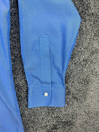 Brooks Brothers Regent Mens Non Iron Supima Cotton Dress Shirt Blue 16.5/34
