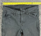 American Eagle High Rise Kick Boot Pants Womens 4 Black Stretch Bootcut Mid Rise