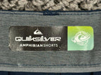 Quiksilver Amphibian Boardshorts Mens 30 Navy DryFlight Hybrid Stretch 9" Inseam