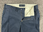 Abercrombie Fitch Mens Chino Pants 30x30 Navy Blue Straight Stretch Flat Front