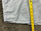Club Room Mens 100% Linen Shirt XXL 2XL Light Blue Long Sleeve Button Front