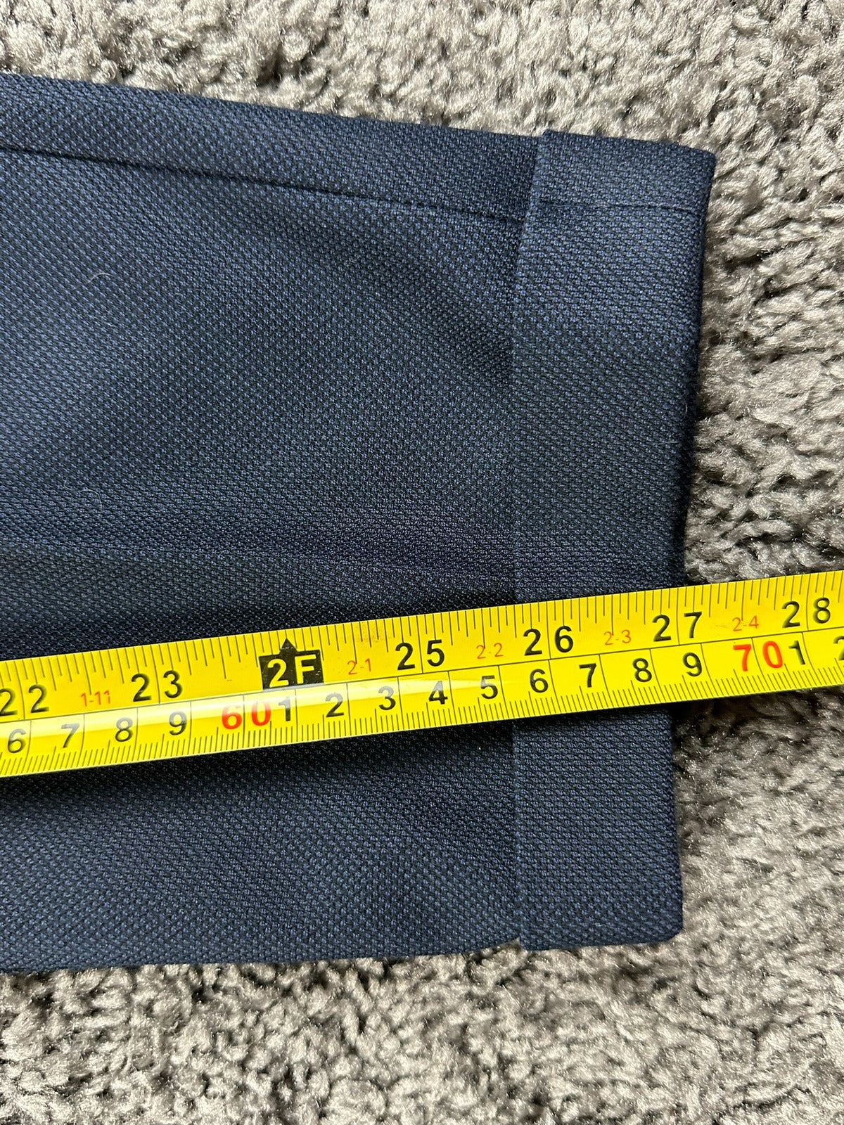 Doppelganger Roma Mens Suit 38R Navy Blue Blazer Pants 32x27 Stretch