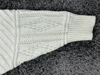 Vintage Cambridge Classics Mens Cardigan Sweater XL Cream Cotton Knit USA Made