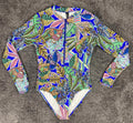 La Blanca Neon Nights Zip Up Long Sleeve One Piece Paddlesuit Size XL