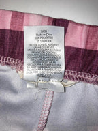 Lucky Brand Women’s Pajama Lounge Pants Size S Pink Plaid Drawstring Pockets