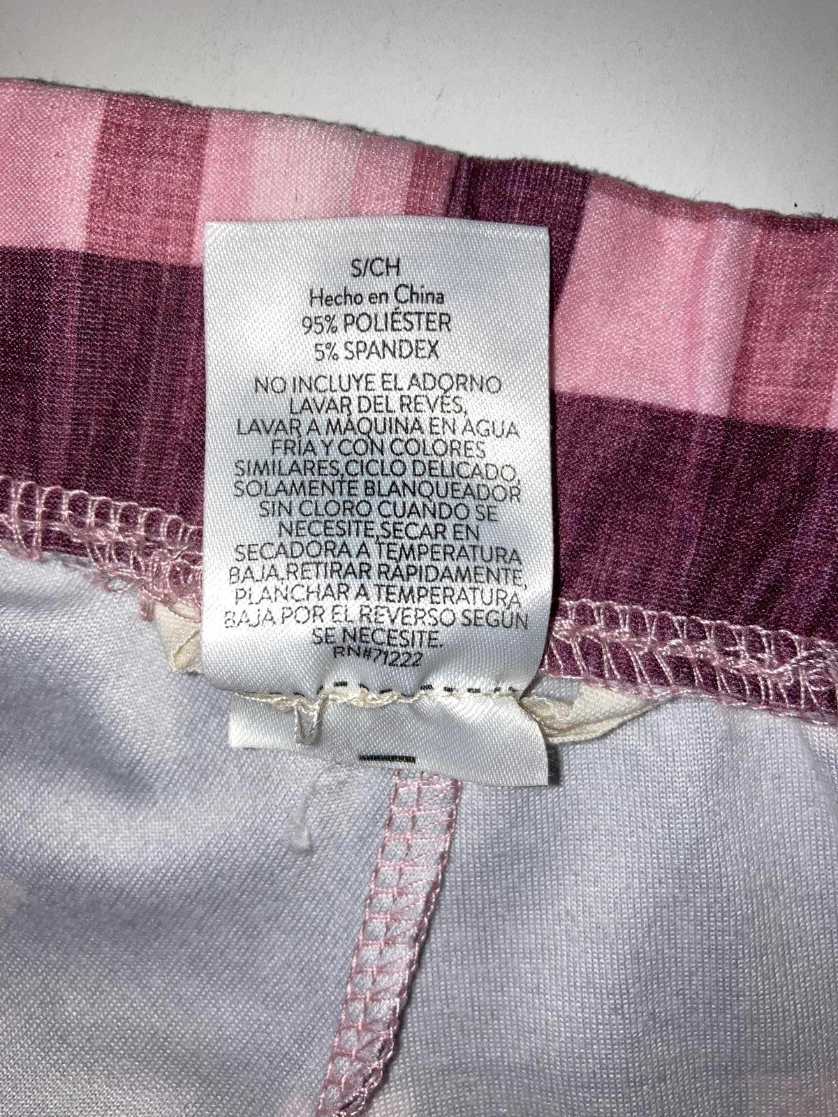 Lucky Brand Women’s Pajama Lounge Pants Size S Pink Plaid Drawstring Pockets
