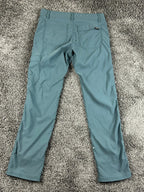 prAna Stretch Zion Slim Fit Pants Mens 30x30 Hiking Cargo Belted Teal