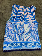 Lilly Pulitzer Women’s Iona Top Pink Tropics Heat Wave Women’s Size L