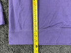 Stateside Womens Large L Softest Fleece Crewneck Sweatshirt Purple Pullover USA
