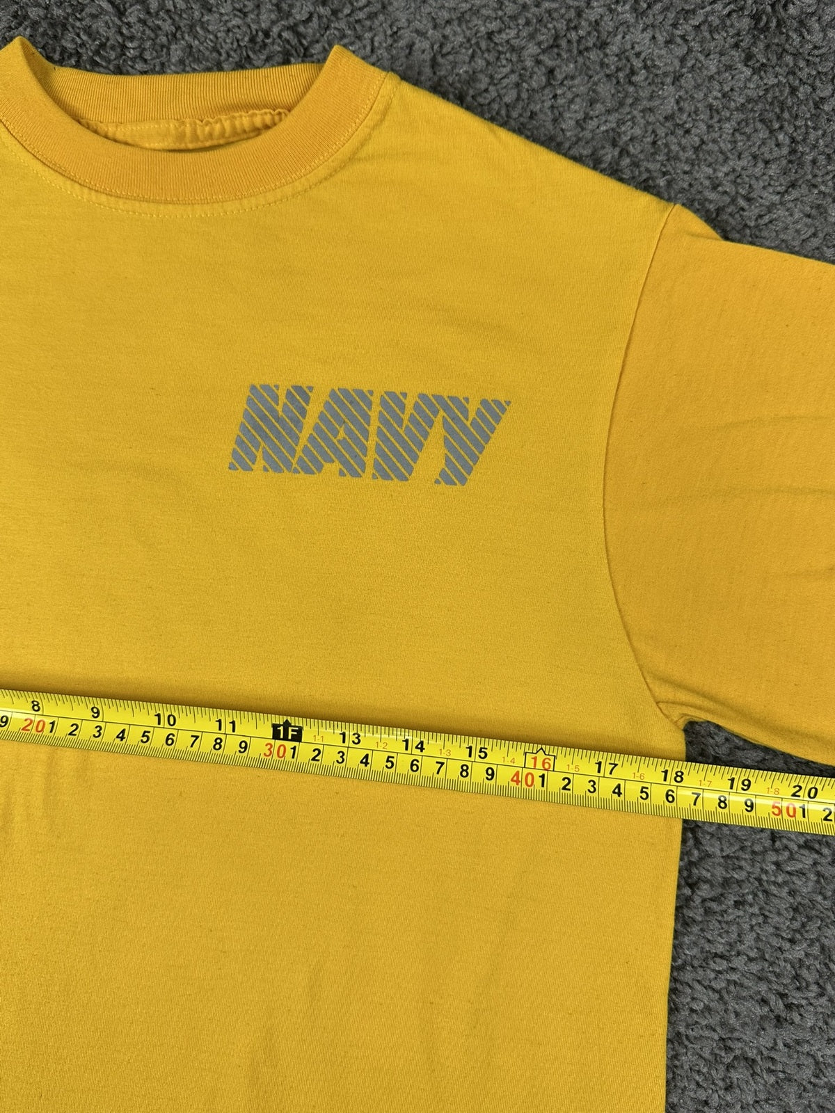 Navy Physical Fitness Uniform Reflective T-Shirt Yellow Small USA Military PT