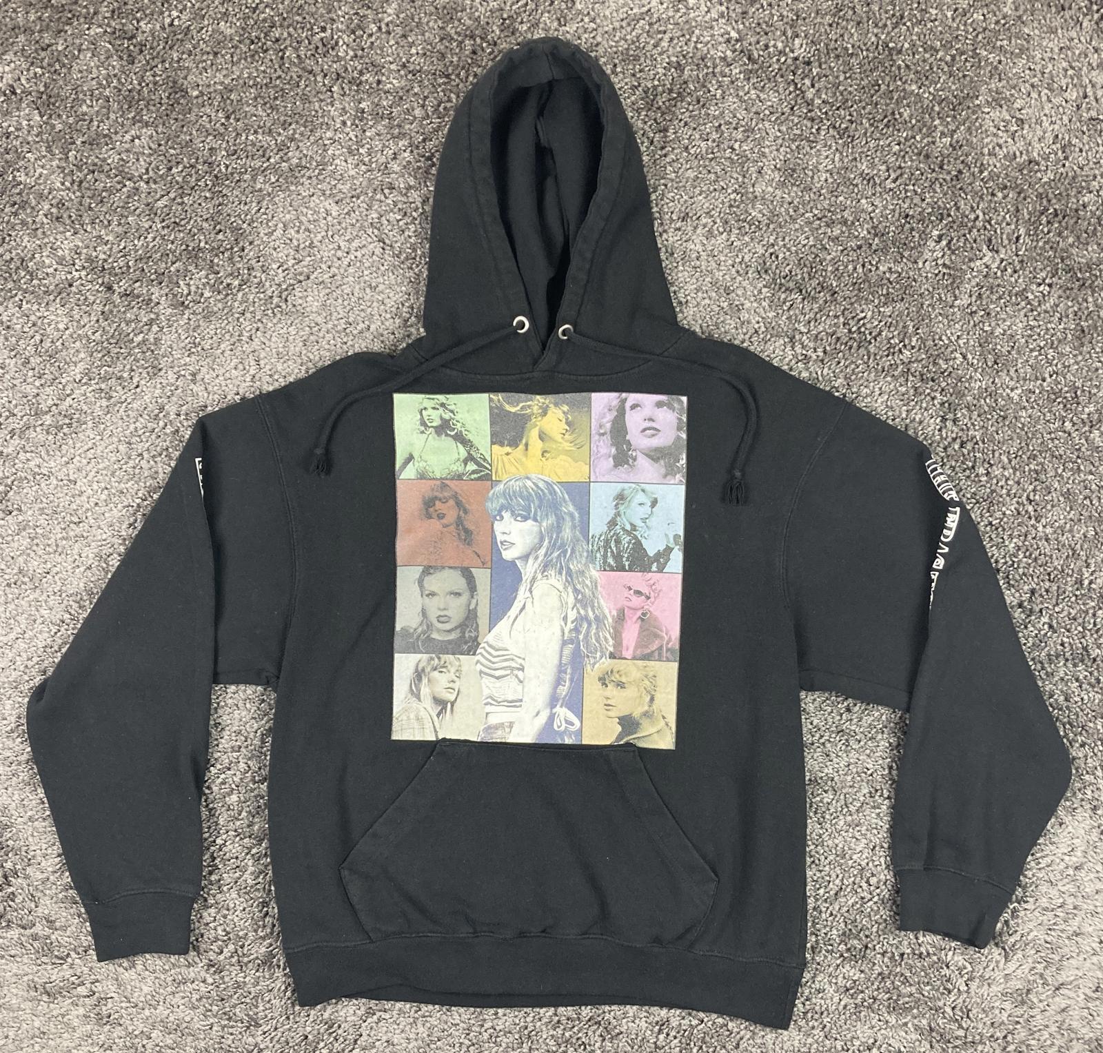 Taylor Swift Eras Tour 2023 Hoodie Unisex Size Medium Black Pullover