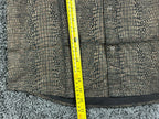 Rock Roll n Soul Mens Snakeskin Print Shirt Black Gold Button Up Shirt M NWT