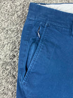 Bonobos Slim Fit Stretch Chino Pants Blue Men's Size 32x32 Zip Pocket