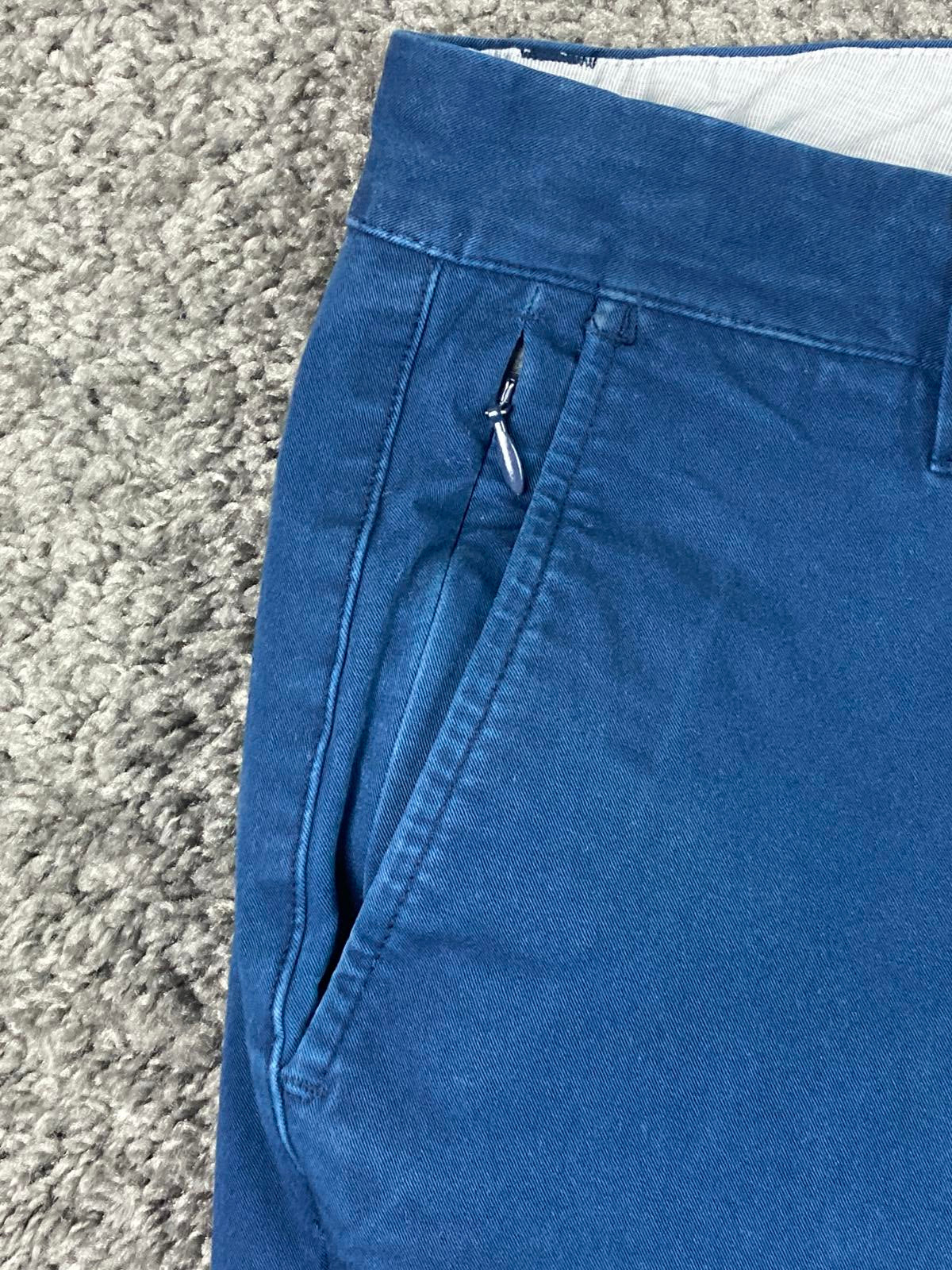 Bonobos Slim Fit Stretch Chino Pants Blue Men's Size 32x32 Zip Pocket