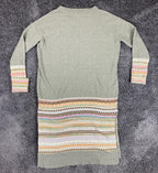 Daily Practice by Anthropologie Women Fair Isle Sweater Dress Small Sage Green