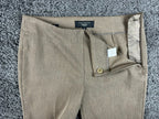 Talbots Petites Heritage Dress Pants Womens 2P Tan Beige Side Zip Straight Leg