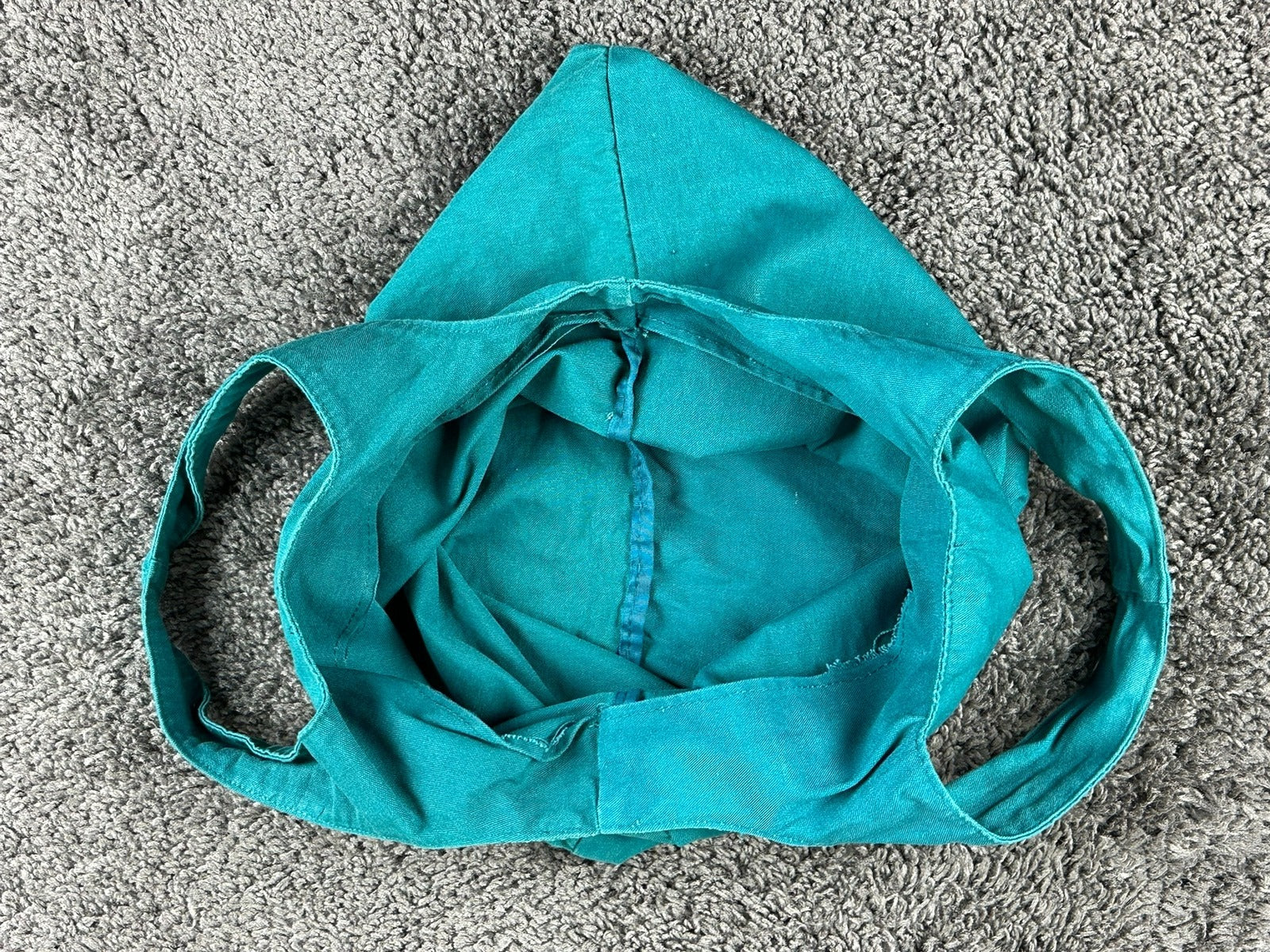 Marco Bicego Cotton Tote Bag Teal Blue Logo Reusable Shopping 19x23
