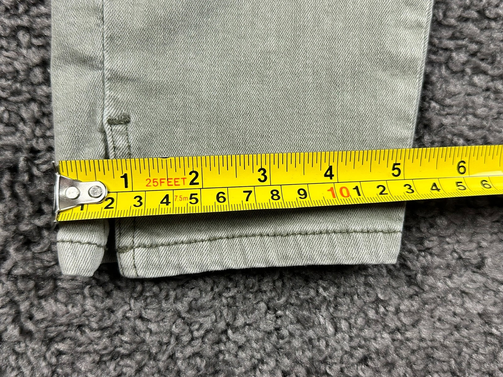 NYDJ Womens Ami Skinny Ankle Jeans Size 2 Olive Green Lift Tuck Split Hem Pants