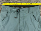 prAna Stretch Zion Slim Fit Pants Mens 30x30 Hiking Cargo Belted Teal