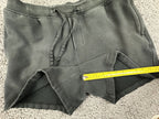 Lululemon Steady State Shorts 5" Black Mens L Sweat Shorts Fleece Zip Pockets