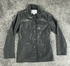 BB Dakota Pret a Porter Vintage Womens Faux Leather Jacket Small Black Y2K