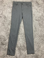 Athleta Avenue Ponte Skinny Knit Pants Women's Sz S Dark Charcoal Gray Stretch