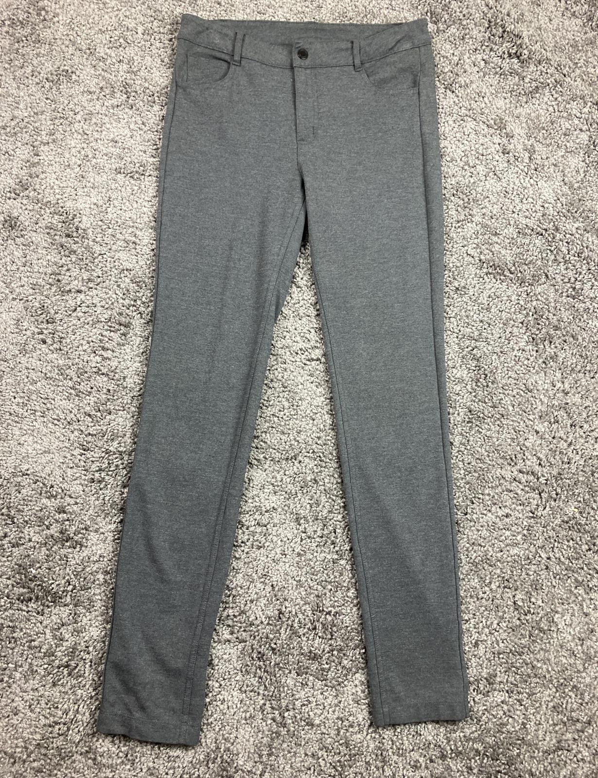 Athleta Avenue Ponte Skinny Knit Pants Women's Sz S Dark Charcoal Gray Stretch