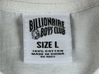 Billionaire Boys Club BBC T Shirt Mens Large L White Star Astronaut Face Logo