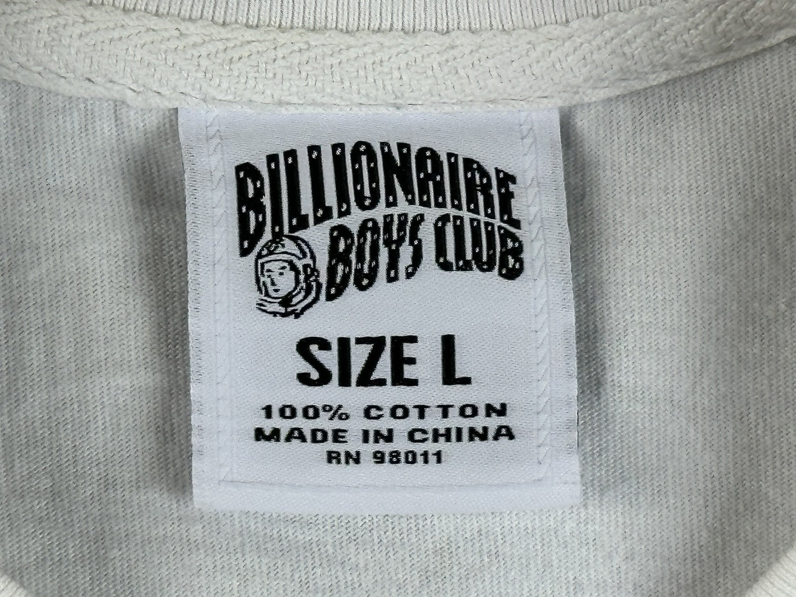 Billionaire Boys Club BBC T Shirt Mens Large L White Star Astronaut Face Logo