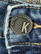 KUT from the Kloth Kelsey Flare Jeans Womens 16P High Rise Stretch Raw Hem