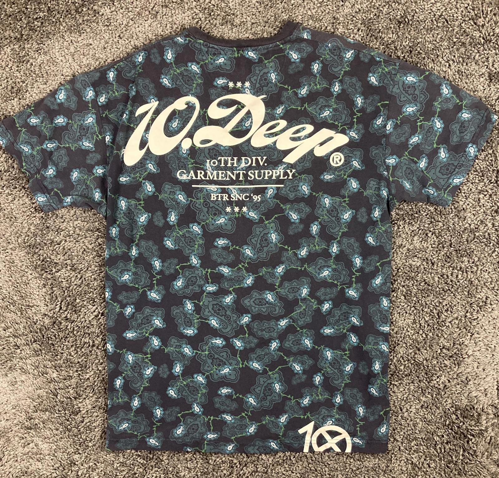 10 Deep 10th Div Garment Supply Paisley Graphic Shirt Mens XL